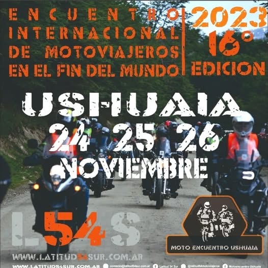 Motoviajeros en el Fin del Mundo.