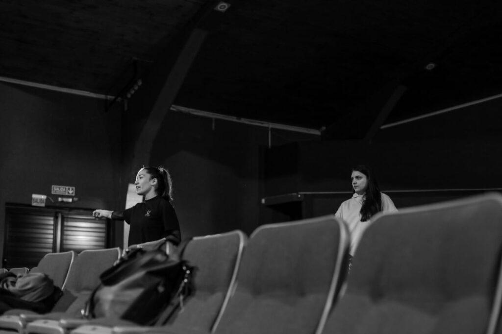 Nahir Godoy, directora de Xalpen junto a Lourdes Ibarra Lasa. Foto Matías Luna Chima